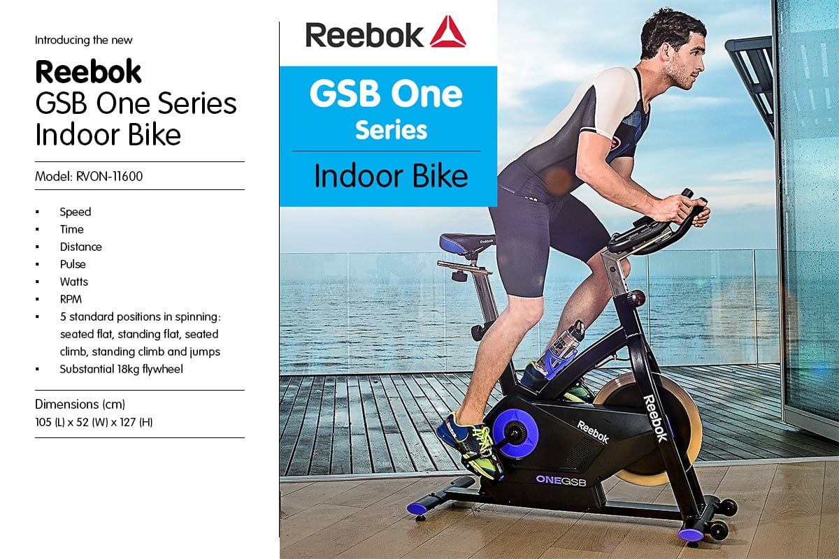 reebok gsb one series spinning bike
