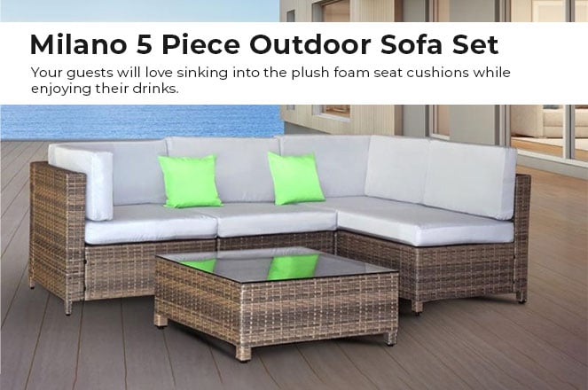 5-Piece Sofa Set | Plush and Spacious!