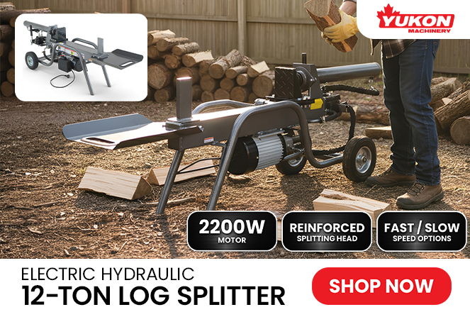 12-Ton Log Splitter | Serious Splitting Power with Minimal Effort