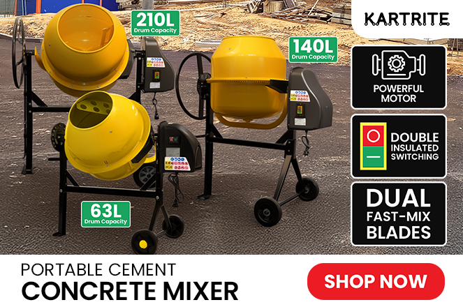Portable Cement Concrete Mixer  | Mix it up with our NEW Cement Mixers