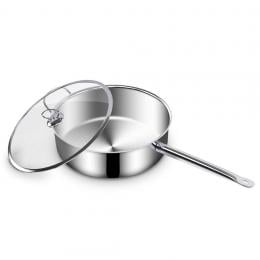 SOGA Stainless Steel 30cm Saucepan With Lid Induction Cookware