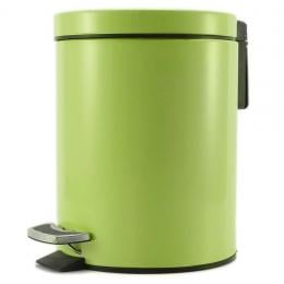 Foot Pedal Stainless Steel Rubbish  Garbage Waste Round 12L Green