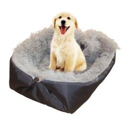 Cushion Nest Cat Dog Bed Warm Plush Kennel Mat Pet Black