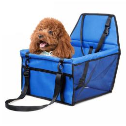 Blue Pet Booster Car Seat Safety Travel Portable Dog Carrier Bag