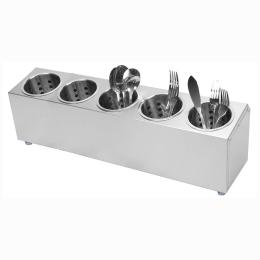 18/10 Stainless Steel Conical Utensils Cutlery Holder with 5 Holes