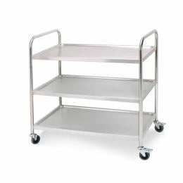 3 Tier 86x54x94cm Stainless Steel Kitchen Dinning Food Cart Trolley