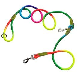 220cm Multifunction Hands-Free Rope Pet Dog Puppy Leash Rainbow