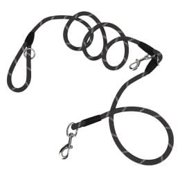 220cm Multifunction Hands-Free Rope Pet Cat Dog Leash Black