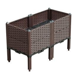80cm Raised Planter Box Flower Outdoor Plants Garden Bed with Legs