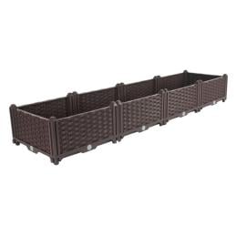 160cm Raised Planter Box Vegetable Outdoor Plastic Plants Garden Bed