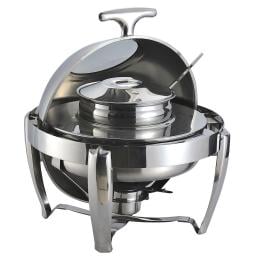 6.5L Stainless Steel Round Soup Tureen Bowl Dish Catering Warmer
