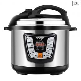 SOGA Electric Pressure Cooker 12L Stainless Steel NonStick 1600W