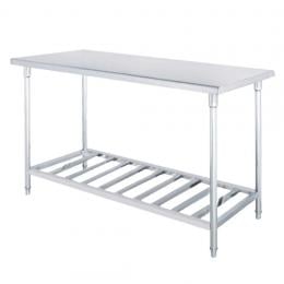 SOGA 120*70*85cm Commercial Catering Kitchen Stainless Steel Bench with Bottom Rack