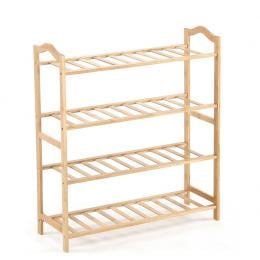 Bamboo Shoe Rack Storage Wooden Shelf Stand 4 Tiers Layers 70cm