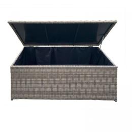 Arcadia Outdoor Rattan Storage Box Garden UV Resistant Oatmeal