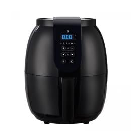 2 Years Warranty 7 Cooking Presets Recipes IKICH Stainless Steel Air Fryer 6QT Large Air Fryers XL Oven Oilless Cooker LED Digital Touch Screen Nonstick Square Basket KC-195 Dishwasher Safe 