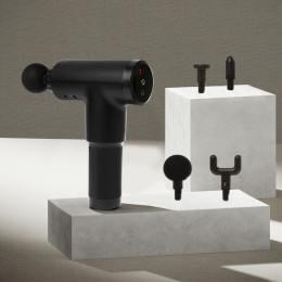 Fit Smart LCD Display 6 Level Vibration Therapy  Massage Gun Black