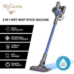 Wet Mop 2-IN-1 Cordless Stick Vacuum Cleaner Handheld Recharge - Blue