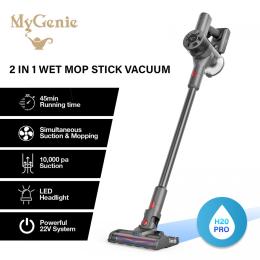 Wet Mop 2-IN-1 Cordless Stick Vacuum Cleaner Handheld Recharge - Grey