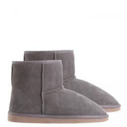 Ugg Slipper Boots Mens Leather Upper Breathable - (6-7) - Grey