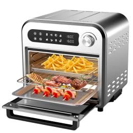 10 Litre Compact Air Fryer Oven Oil Free Cooking Silver