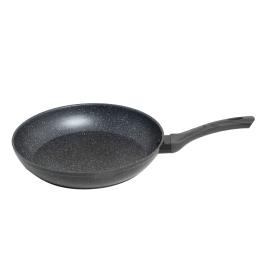 Forged Frying Pan Cookware Kitchen Fry Black Grey Handle 24cm