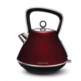 Morphy Richards 2200W Evoke 1.5L Pyramid Red Stainless Steel Kettle