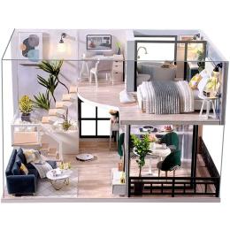 Dollhouse Miniature Furniture Kit Plus Dust Proof - Cozy Time