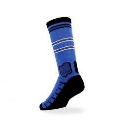 Tego Socks Crew Cotton Comfort Medium 1 Pack - Blue Black
