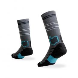 Tego Socks Crew Cotton Comfort Medium 1 Pack - Grey Blue