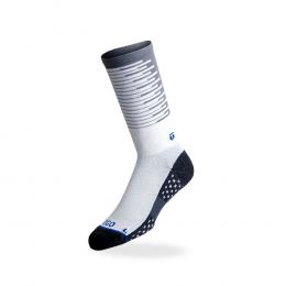 Tego Socks Crew Cotton Comfort Medium 1 Pack - White Blue