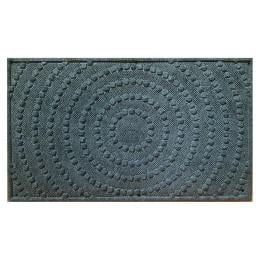 Door Mat Deluxe Marine Carpet Grey Circles 45 x 75 cm Doormat