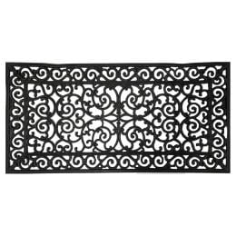 Wide Door Mat Deluxe Rubber Filigree 60 x 120 cm Doormat