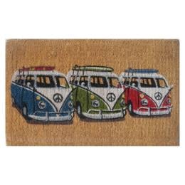 Door Mat Premium Coir 3 Kombi Van Car Surf Coastal 50 x 80 cm Doormat