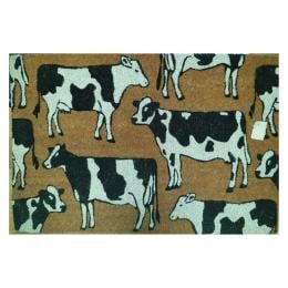 Door Mat Premium Coir Dairy Cows Farm Animals 50 x 80 cm Doormat