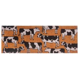Wide Door Mat Premium Coir Dairy Cows Farm Animals 39 x 119 cm Doormat