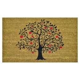 Door Mat Deluxe Coir Backed Apple Tree 45 x 75 cm Doormat