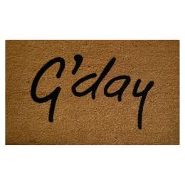 Door Mat Deluxe Coir Backed GDay Australia  45 x 75 cm Doormat