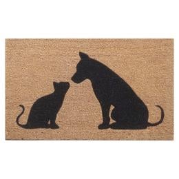 Door Mat Deluxe Coir Latex Cat And Dog 45 x 75 cm Doormat