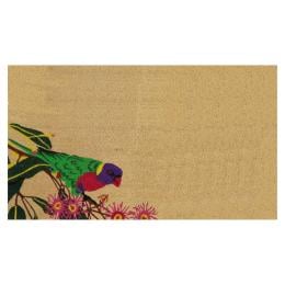 Door Mat Deluxe Coir Backed Lorikeet Bird 45 x 75 cm Doormat