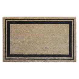 Door Mat Deluxe Coir Back Fat Double Border 45 x 75 cm Doormat