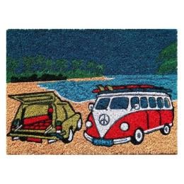 Door Mat Deluxe Coir Latex VW S Beach Surf Coastal 40 x 55 cm Doormat