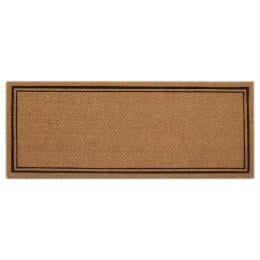 Wide Door Mat Deluxe Coir Backed Pin Border 45 x 110 cm Doormat