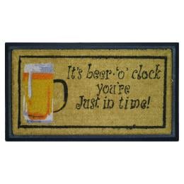Door Mat Deluxe Beer O Clock 40 x 70 cm Doormat