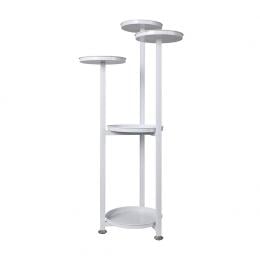 Plant Stand Outdoor Indoor Flower Rack Garden Shelf White 100CM