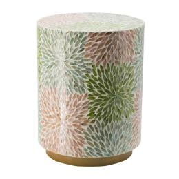Taormina Side Table Pastel Floral 45x35cm