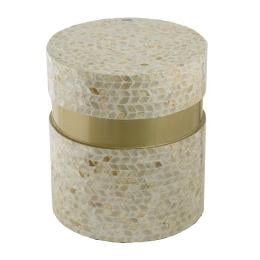 Cancun Shell Stool Table Desk Bedside 40x35cm