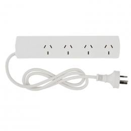 4 Way Socket Outlet Powerboard Powerpoint Plug 1m 240v 10amp