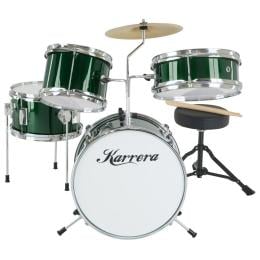 Karrera Kids 4pc Drum Set Kit - Green