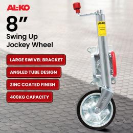 AL-KO 8-inch Swing Up Jockey Wheel with Large Swivel Bracket